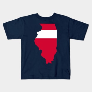 Illinois is red and white Kids T-Shirt